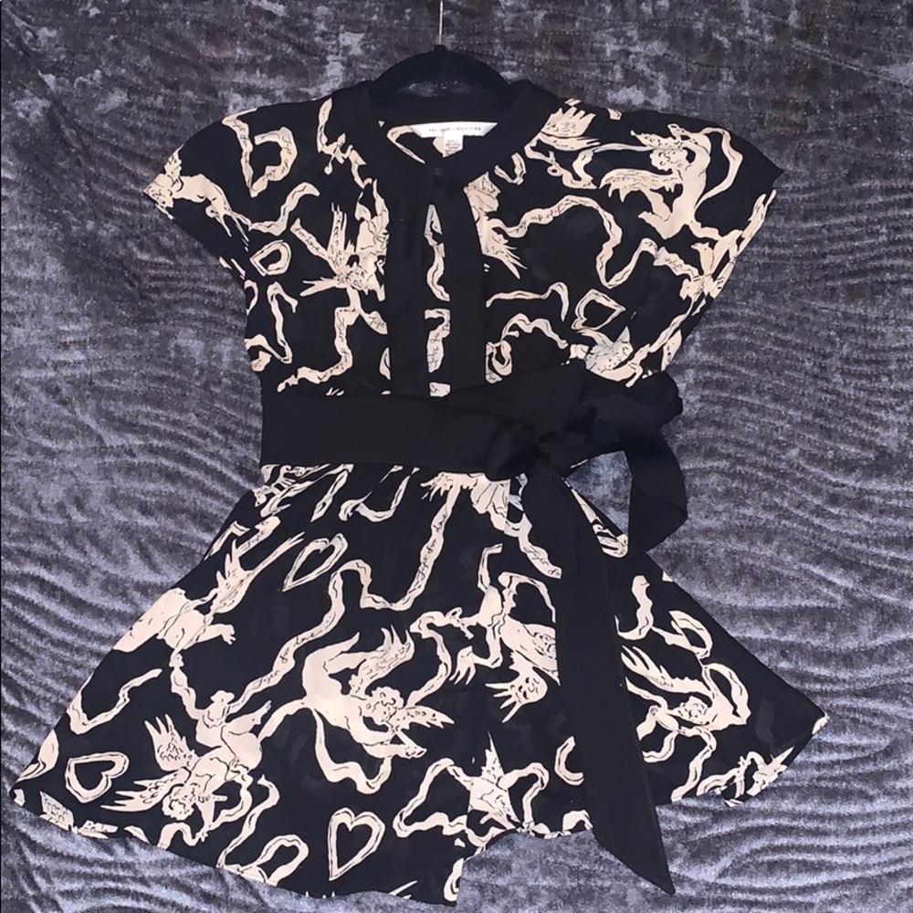 Silk wrap style shirt